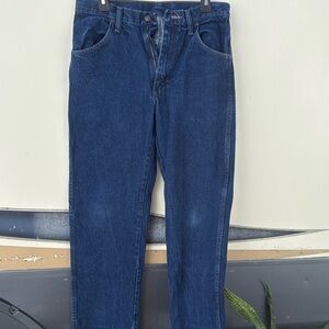 Rustler Men's Classic Navy Straight Jeans